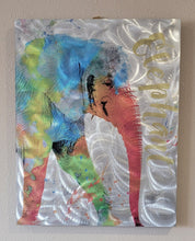 Load image into Gallery viewer, Picture, Wall Art, Metal Frame- Watercolor, Elephant, (23.75&quot;x19&quot;x1.5&quot;)
