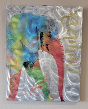 Load image into Gallery viewer, Picture, Wall Art, Metal Frame- Watercolor, Elephant, (23.75&quot;x19&quot;x1.5&quot;)
