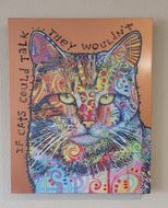 Abstract Talking Cats on Copper - Wall Art  (19