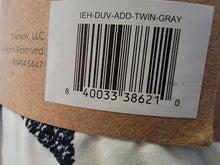 Load image into Gallery viewer, Duvet Cover Set, Black &amp; White Geometric, Reversible  2-PC, Twin/Twin XL
