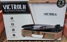 Load image into Gallery viewer, Victrola Bluetooth Suitcase Record Player 3-Speed Turntable for Vinyl Turntable Records
