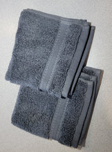 Load image into Gallery viewer, Charisma Soft 100% Hygro Cotton Luxury Washcloth, Gunmetal Gray
