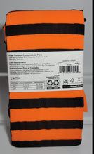Load image into Gallery viewer, Women&#39;s Ladies Halloween Tights Orange / Black Stripe  Size S/M - CH/M
