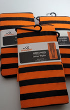 Load image into Gallery viewer, Women&#39;s Ladies Halloween Tights Orange / Black Stripe  Size S/M - CH/M
