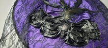Load image into Gallery viewer, Women’s Witch Hat Halloween Costume PURPLE Fancy Spooky Skull &amp; Roses
