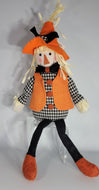 Halloween Scarecrow Orange Hat Accent Decor, Weighted bottom