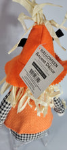 Load image into Gallery viewer, Halloween Scarecrow Orange Hat Accent Decor, Weighted bottom
