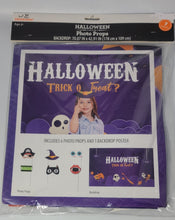 Load image into Gallery viewer, Halloween Photo Props 6-piece &amp; Backdrop 70.07 in x42.91 in Trick O Treat
