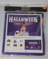 Halloween Photo Props 6-piece & Backdrop 70.07 in x42.91 in Trick O Treat