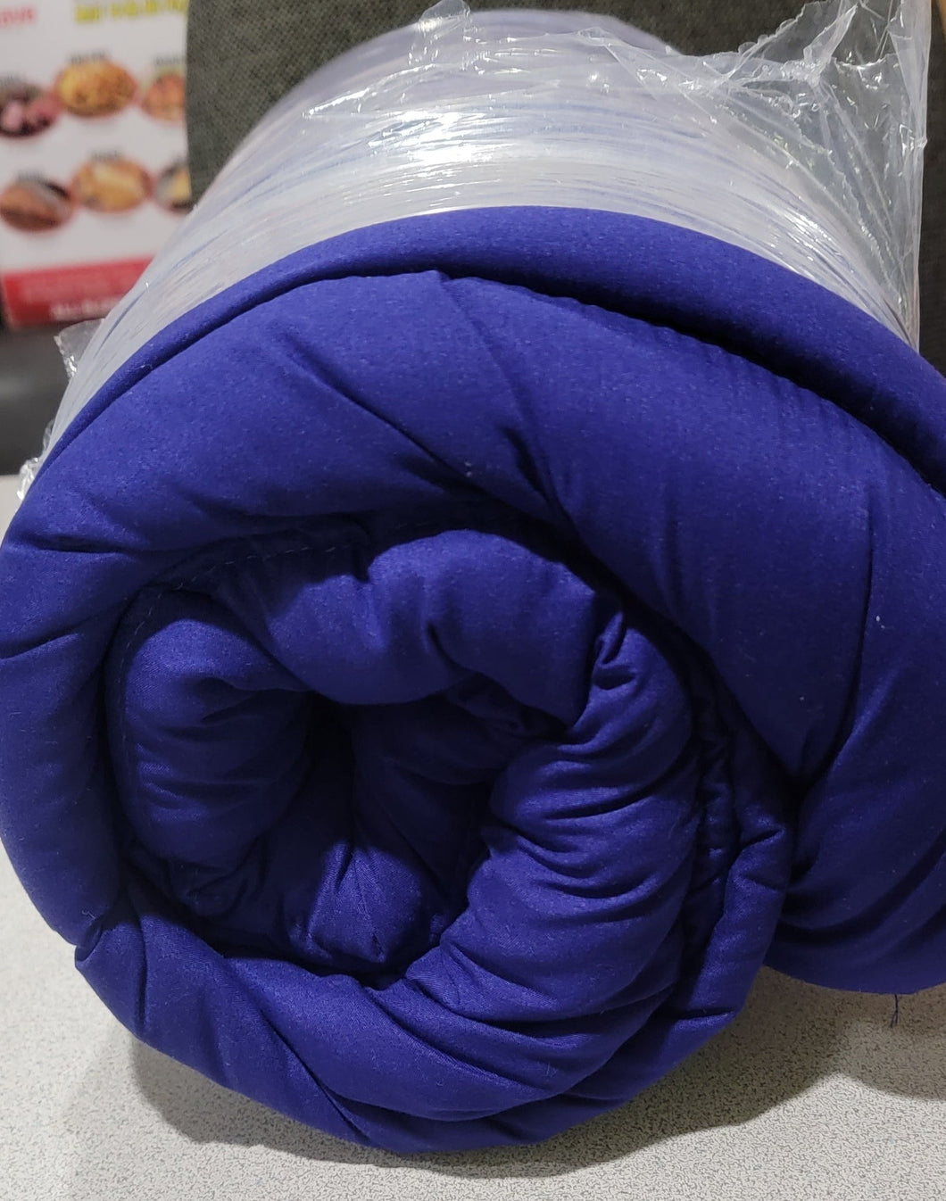 Premium Microfiber Down Alternative Comforter - DEEP Blue / Purple