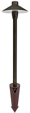 Load image into Gallery viewer, Landscape Accent Path and Area Light with 6.5&quot; Shade and 18&quot; Stem in Antique Brass Finish - BRS1 ETL-Listed Solid Brass Low Voltage ,
