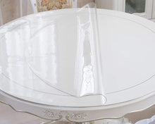 Load image into Gallery viewer, Royhom 42&quot; Round Crystal Clear Table Protector for Dining Room Table, Non-Slip Plastic Tablecloth Cover, Vinyl Protective Pad Circle
