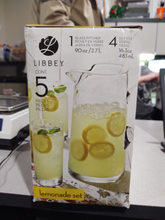 Load image into Gallery viewer, Libbey 3 pc Lemonade Set, Pitcher &amp; 2 glasses
