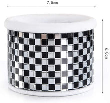 Load image into Gallery viewer, SUN-E Modern Mosaic Glass Checkered Pattern Cement Succulent Cactus Planter, Tiny Flower Plant Containers
