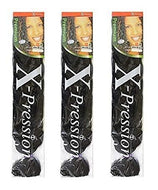 X-pression Premium Original Ultra Braid. - Color 1 ( Pack of 3 )