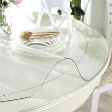 Load image into Gallery viewer, Royhom 42&quot; Round Crystal Clear Table Protector for Dining Room Table, Non-Slip Plastic Tablecloth Cover, Vinyl Protective Pad Circle
