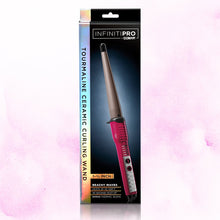 Load image into Gallery viewer, INFINITIPRO BY CONAIR Tourmaline Ceramic Curling Wand; 1-Inch to 1/2-Inch
