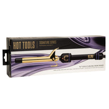 Load image into Gallery viewer, Hot Tools Signature Series Gold Curling Iron/Wand, 0.75 Inch
