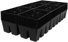 Load image into Gallery viewer, Handy Pantry Black Plastic Garden Tray Inserts - 10 Sheets of 36 Cell 2x3 - NEW
