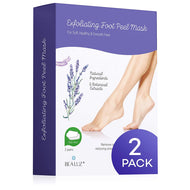 2 Pairs Foot Peel Mask Exfoliant for Soft Feet in 1-2 Weeks, Exfoliating Booties for Peeling Off Dead Skin, Unisex Lavender by BEALUZ
