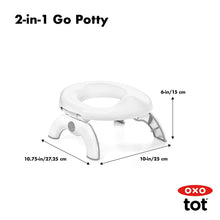 Load image into Gallery viewer, OXO Tot 2-in-1 Go Potty for Travel, Compact, Gray
