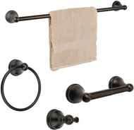 Dynasty Hardware 3800-ORB-3PC Palisades Series Bathroom Hardware Set, Oil Rubbed Bronze, 3-Piece Set, with 24