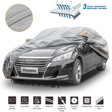 Load image into Gallery viewer, Tecoom HD Super Breathable Waterproof Windproof Snow Sun Rain UV Protective Outdoor All Weather Car Cover Fit 160-172 inches Hatchback
