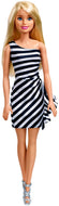 Barbie Doll, Barbie Glitz Doll, Black & White Stripe Ruffle Dress, Age 3 yrs+