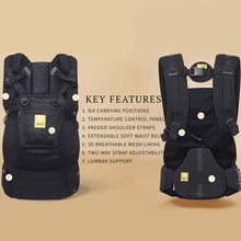 Load image into Gallery viewer, LÍLLÉbaby Complete Airflow Six-Position Baby Carrier, Black
