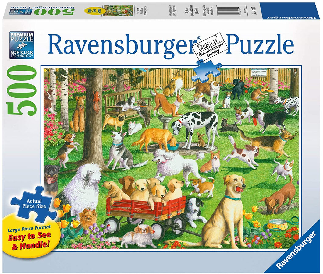 Ravensburger at The Dog Park Large Format 500 Piece Jigsaw Puzzle for Adults – Every Piece is Unique