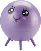 Load image into Gallery viewer, Gaiam Kids Stay-N-Play Children&#39;s Balance Ball - Flexible School Chair - Purple Miss Sunshine
