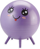 Gaiam Kids Stay-N-Play Children's Balance Ball - Flexible School Chair - Purple Miss Sunshine