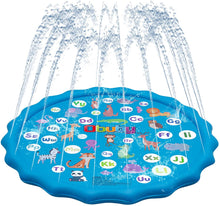 Load image into Gallery viewer, Obuby 60&quot; Water Sprinkler &amp; Splash Play Mat for Kids, Splash Pad for Wading and games.
