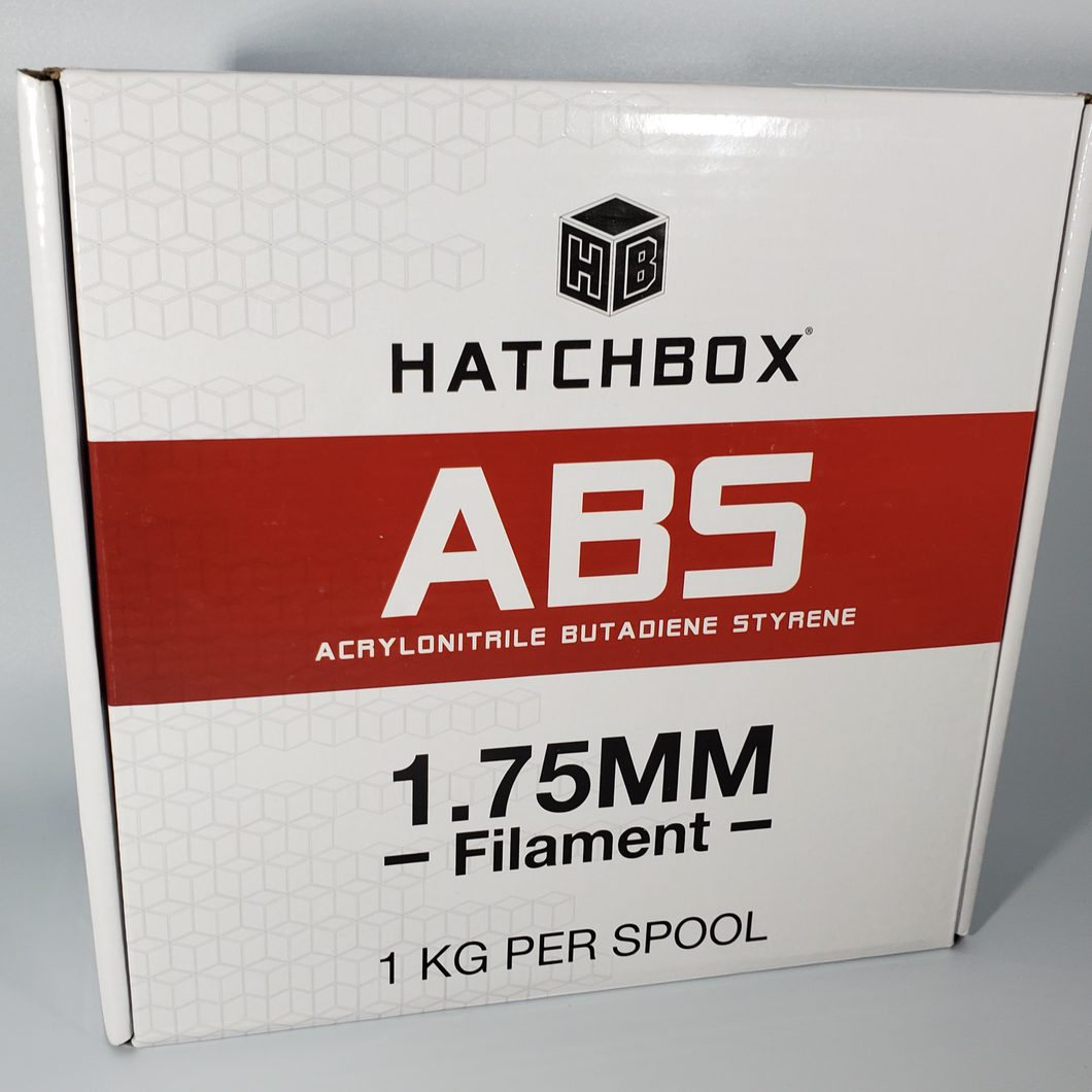 HATCHBOX ABS 3D Printer Filament, Dimensional Accuracy +/- 0.03 mm, 1 kg Spool, 1.75 mm, White