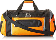 Everest Deluxe Sports Duffel Bag, Orange / Gray / Black, 24