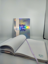 Load image into Gallery viewer, Holographic Journal - &quot;Dreams Do Come True&quot; - Bonus Sticker Sheet Inside
