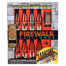 Load image into Gallery viewer, Thoughtfully Gifts, Firewalk Challenge Gift Set, 1.6 Ounces Each, Includes 8 Different Hot Sauces, Gameboard, Challenge Cards and 8 Sided Dice
