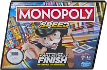 Load image into Gallery viewer, Monopoly Speed Board Game, Play in Under 10 Minutes, Fast-Playing Board Game for Ages 8 and Up, Game for 2-4 Players
