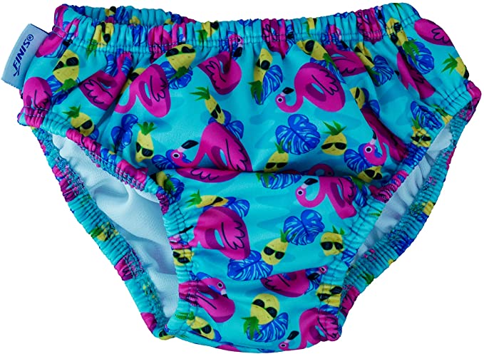 FINIS Baby -Colorful Flamingo Swim Briefs - Swim Diaper, US 3T