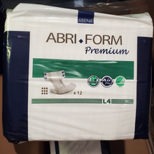 Load image into Gallery viewer, Abena Abri-Form PREMIUM (L4) Brief - Large - Breathable Cloth Backing - Absorbs 4000ml, Qty 36
