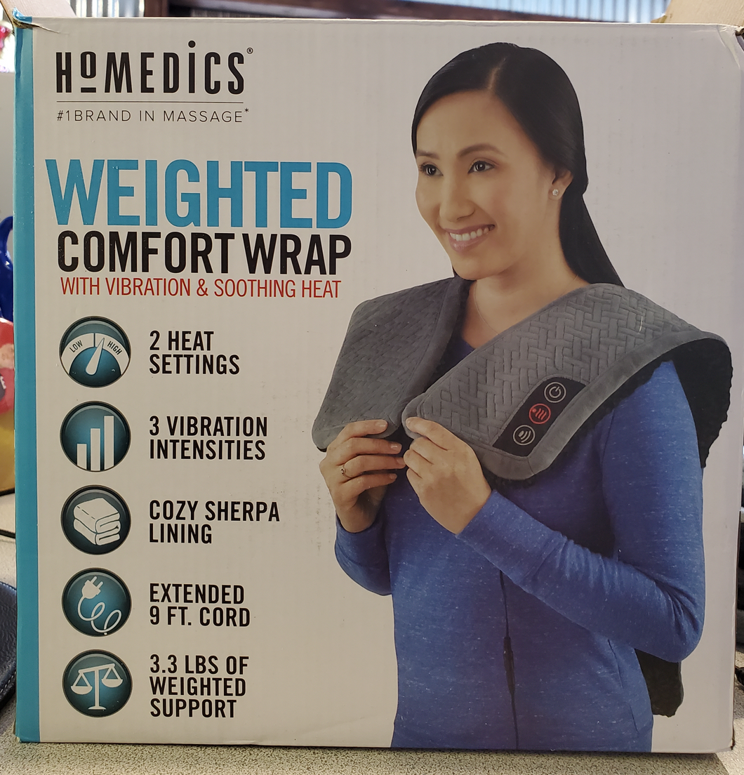 Homedics Weighted Comfort Vibration & Soothing Shoulder Relax Wrap