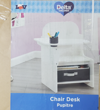 Load image into Gallery viewer, Delta Children MySize Chair Desk with Storage Bin, Bianca White
