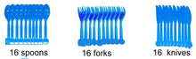 Load image into Gallery viewer, Shark Party Supplies Set &amp; Tableware kit - Perfect for Birthday Party Decorations - Includes Plates, Napkins, Cups, Straws, Cutlery - READ
