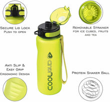 Load image into Gallery viewer, Cool Liquid Water Bottle - BPA Free TRITAN Plastic and ECO-Friendly – Easy Grip - GREEN
