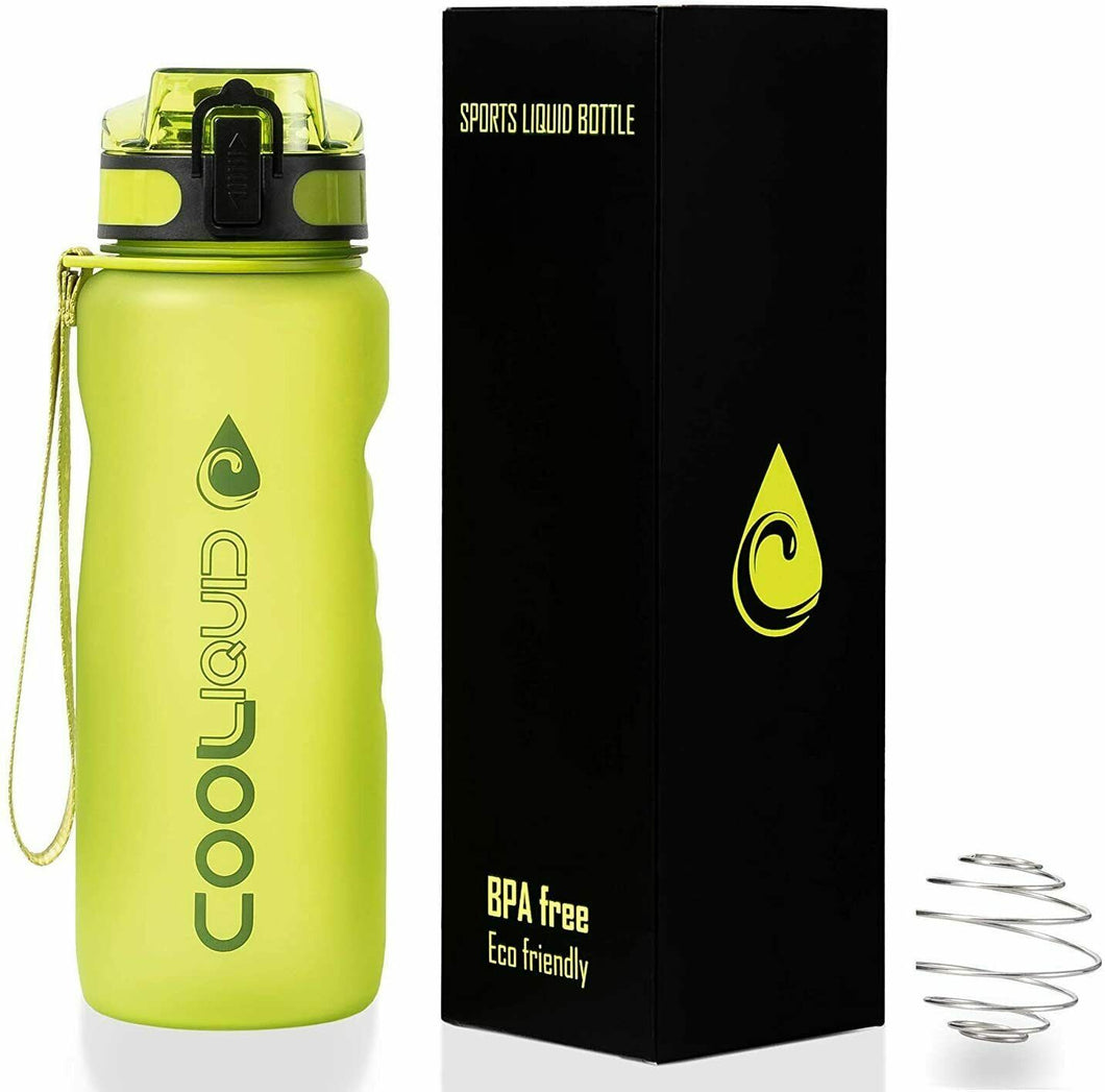 Cool Liquid Water Bottle - BPA Free TRITAN Plastic and ECO-Friendly – Easy Grip - GREEN