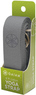 Gaiam Yoga Strap Premium Athletic Stretch Band with Metal D-Ring | Exercise & Fitness Stretching