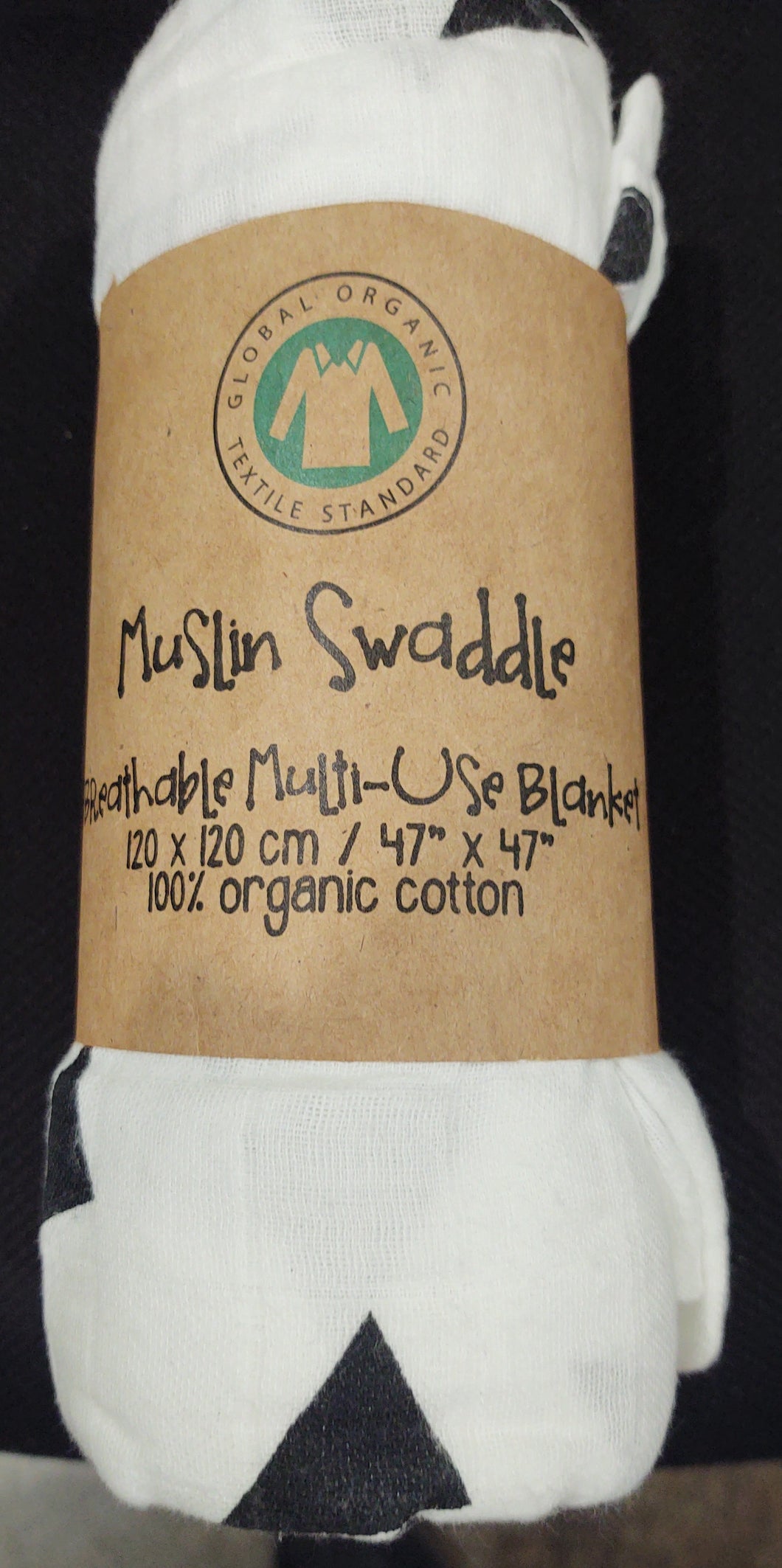 Swaddle Blanket Triangle Muslin  - Multi Use Blanket By Global Organic Textile