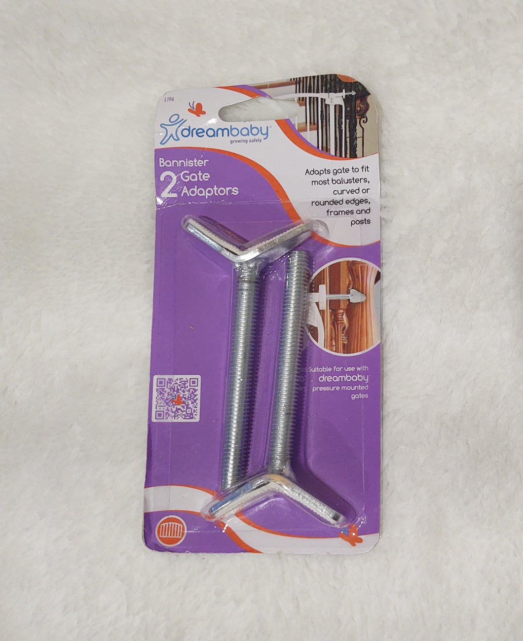 Dreambaby Banister Gate Adaptors, Silver