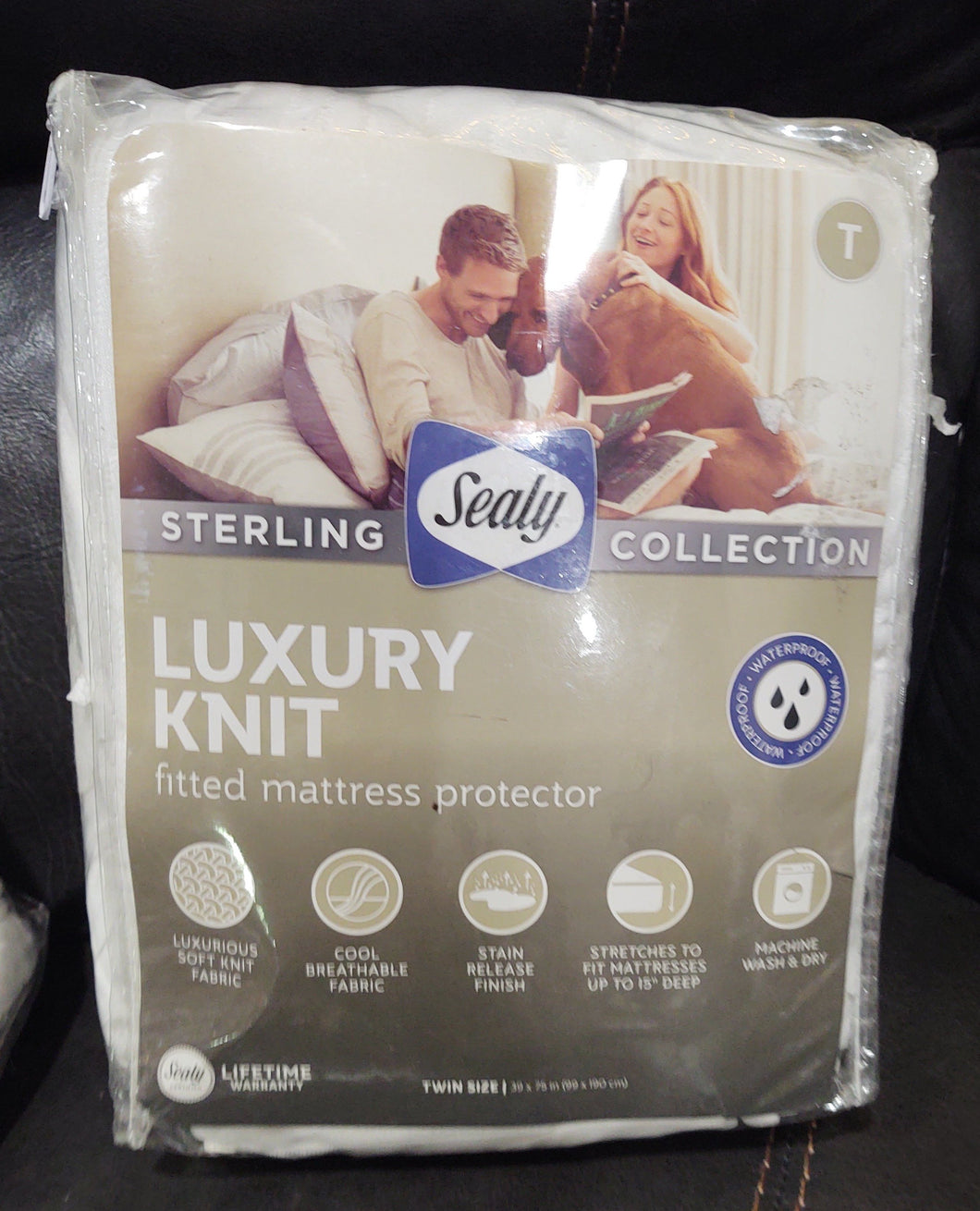 Sealy Sterling Collection Knit Mattress Topper, TWIN