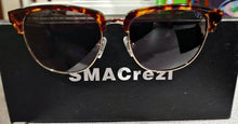 Load image into Gallery viewer, Semi Rimless Sunglasses, Tortoise Sunglasses SMACrezi UV400 Protection Non Polarized Sunglasses
